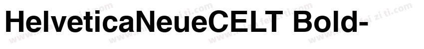 HelveticaNeueCELT Bold字体转换